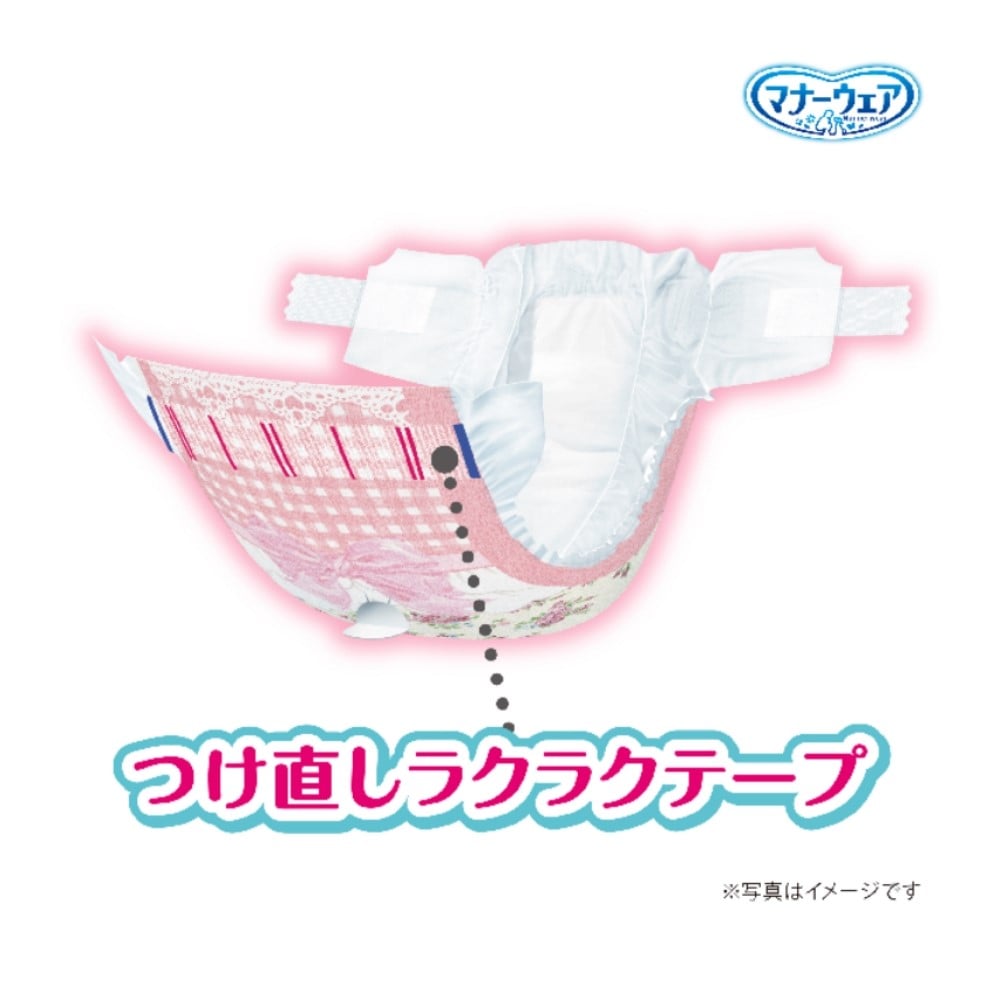 ユニ・チャーム　マナーウェア 女の子用 SSS ドットチェック 42枚　×１２セット