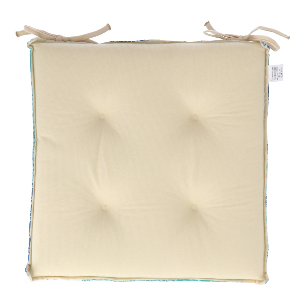 【アウトレット】LIFELEX シートクッション　プロヴァス　ブルー　約４３×４３ｃｍ