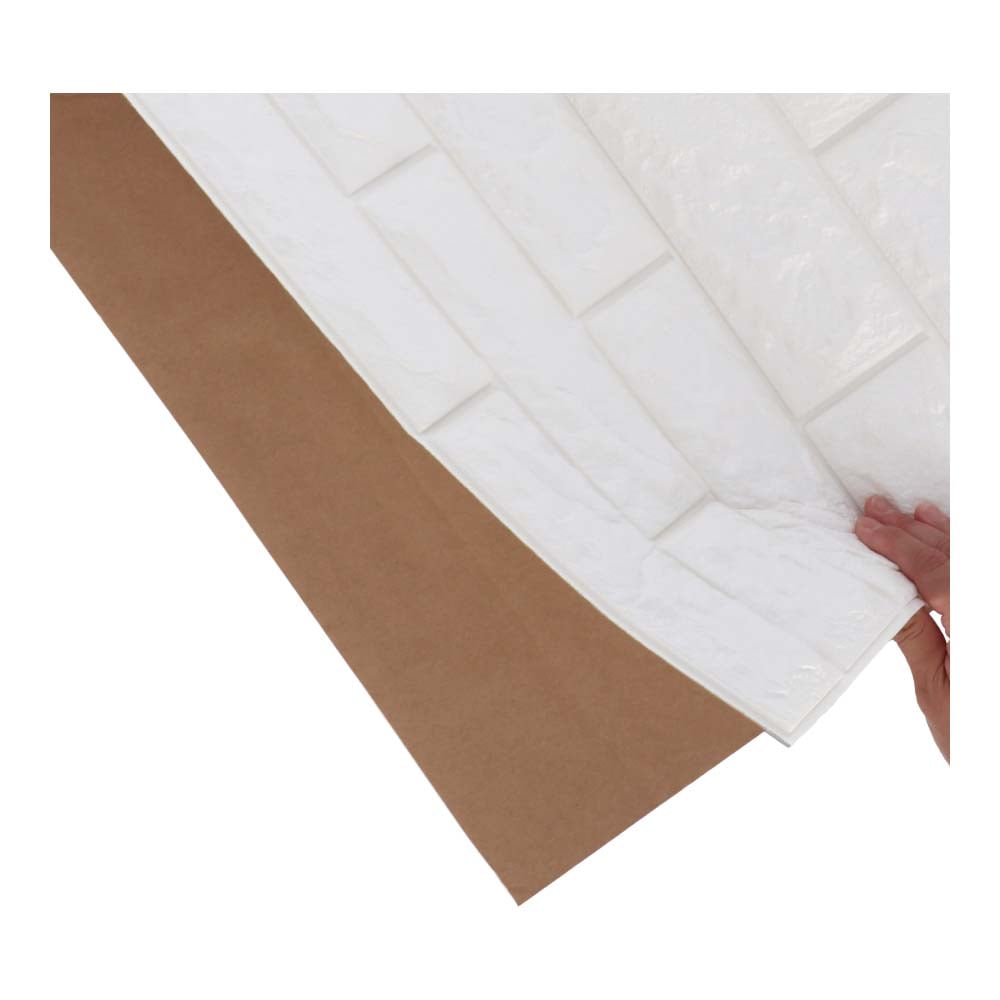 ※※LIFELEX 壁デコパネルレンガ調 約７７×７１ｃｍ　ホワイト ホワイト