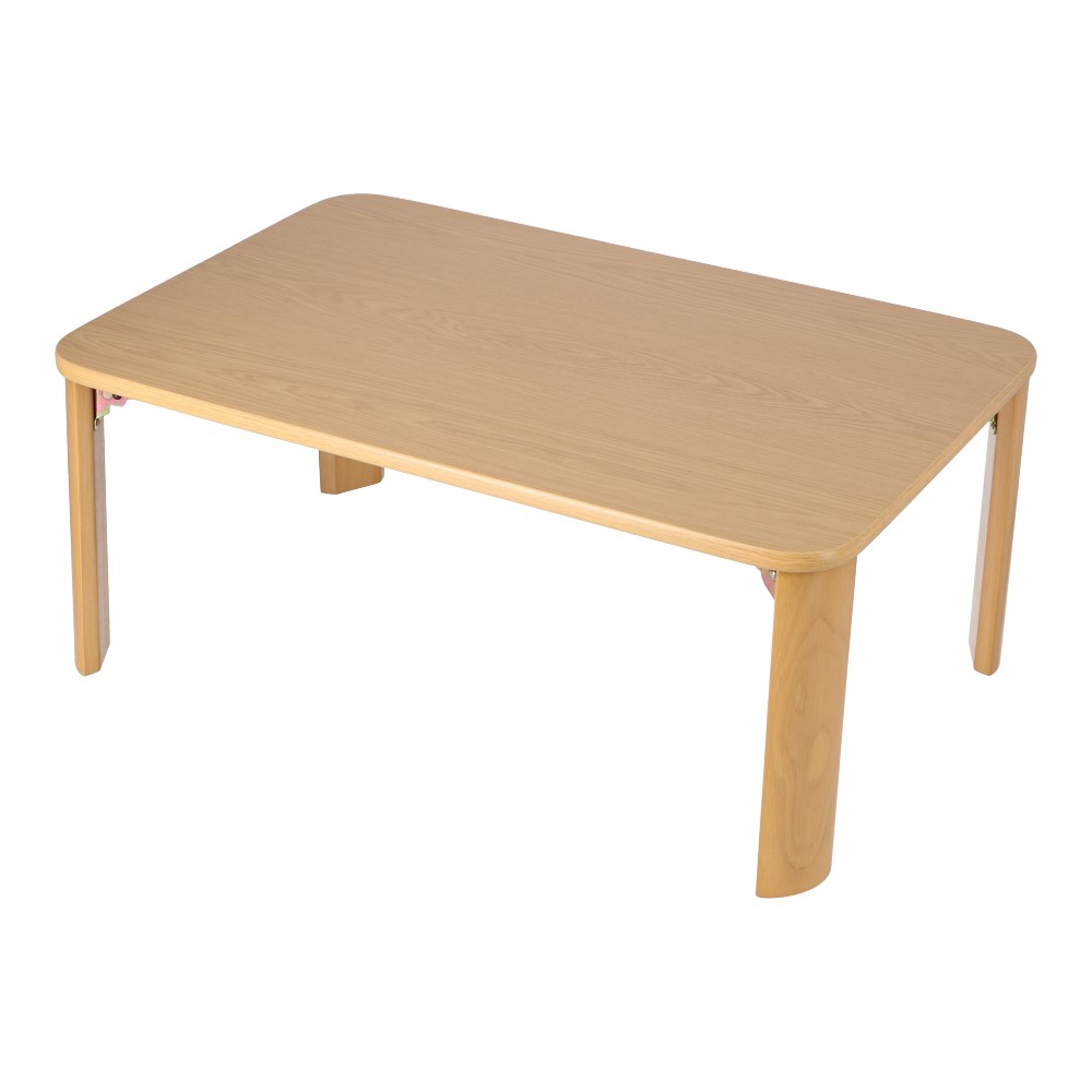 LIFELEX 折り畳み継脚テーブル ナチュラル 約幅75×奥行50×高さ31.4-36.4cm ナチュラル 約幅75×奥行50cm