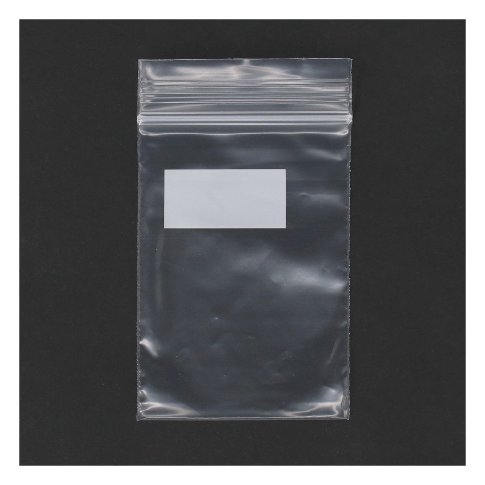 LIFELEX　シングルジッパーバッグ　Ｋ１　８０枚入　０５０７－００４Ｓ　クリア／透明（メモ欄付き） K1