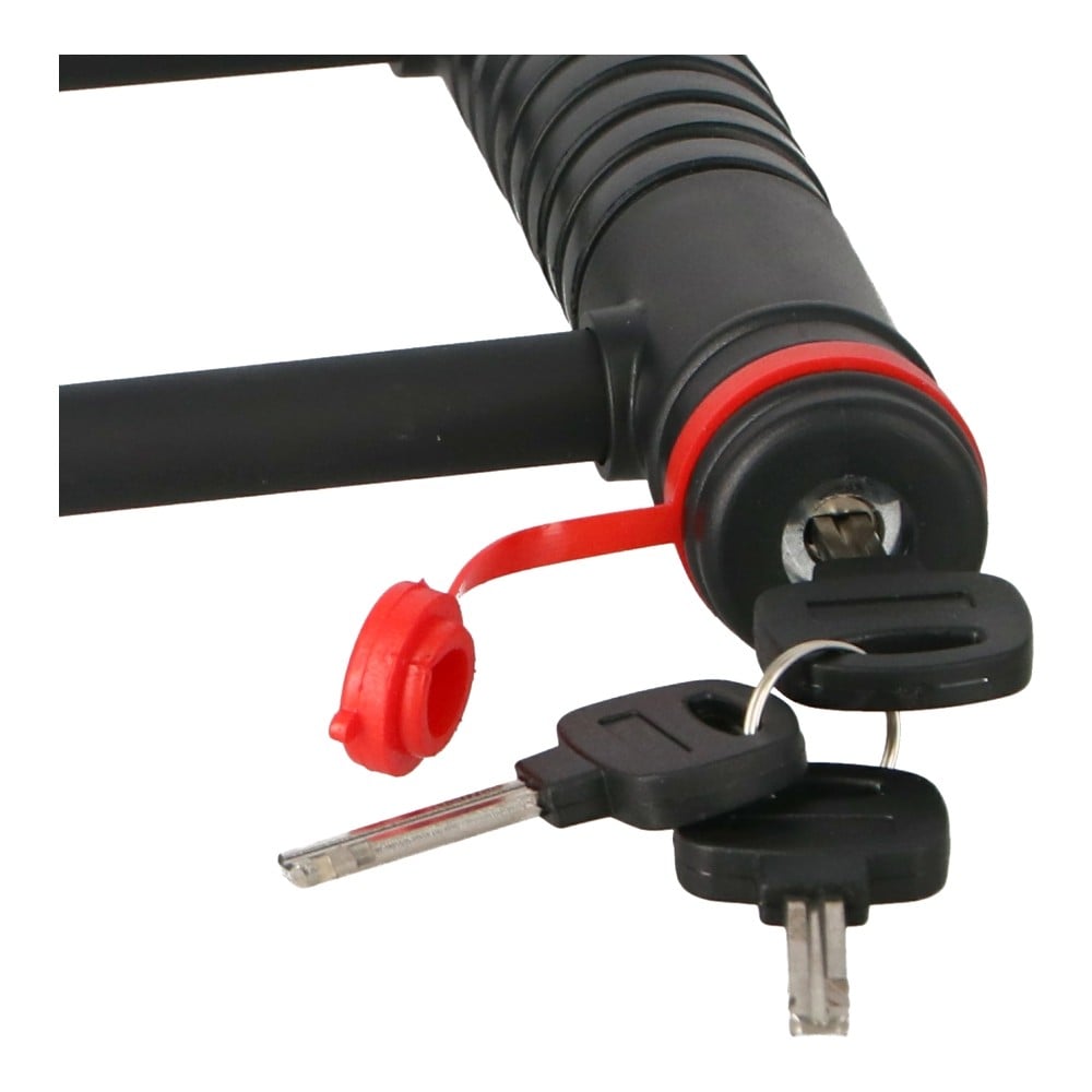 LIFELEX U字型ロック 内寸106×206mm ブラック＋レッド