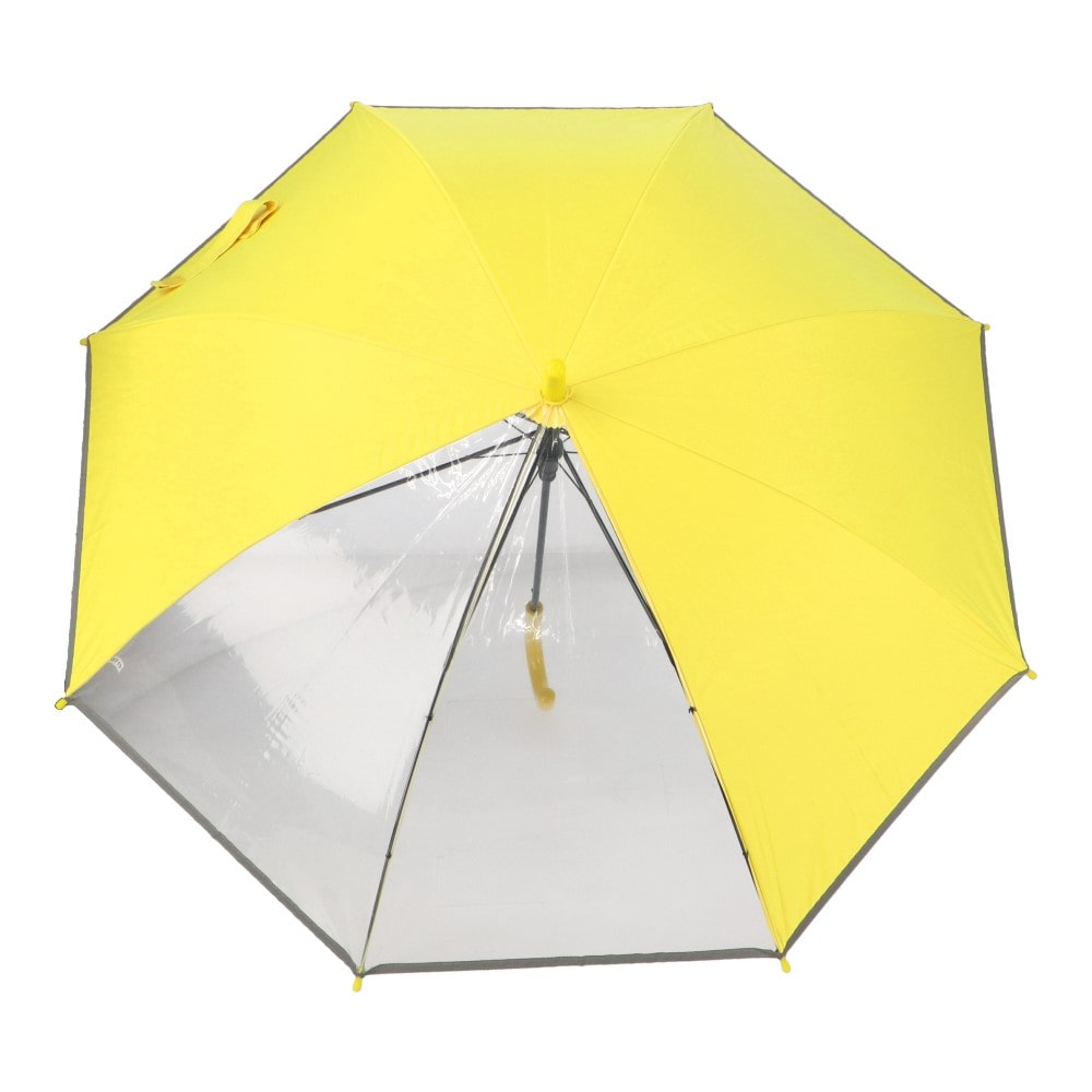 LIFELEX　学童用　窓付き晴雨兼用長傘　イエロー５５　ＵＶカット加工 イエロー