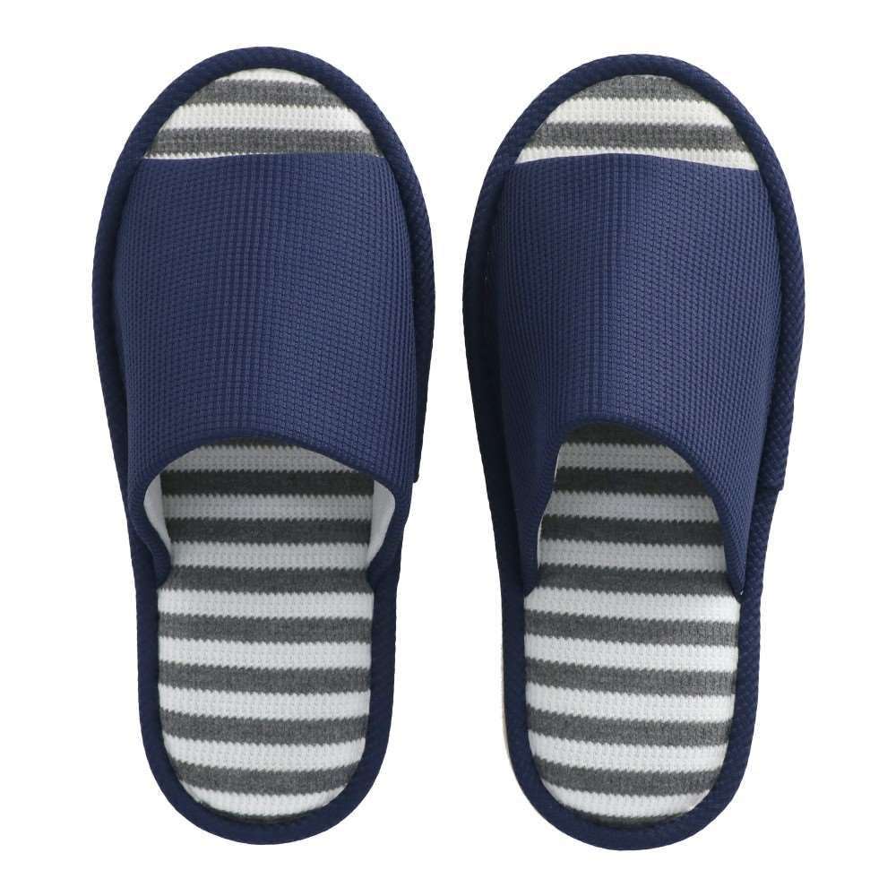 LIFELEX　ワッフルスリッパ　ネイビー　Ｌ L