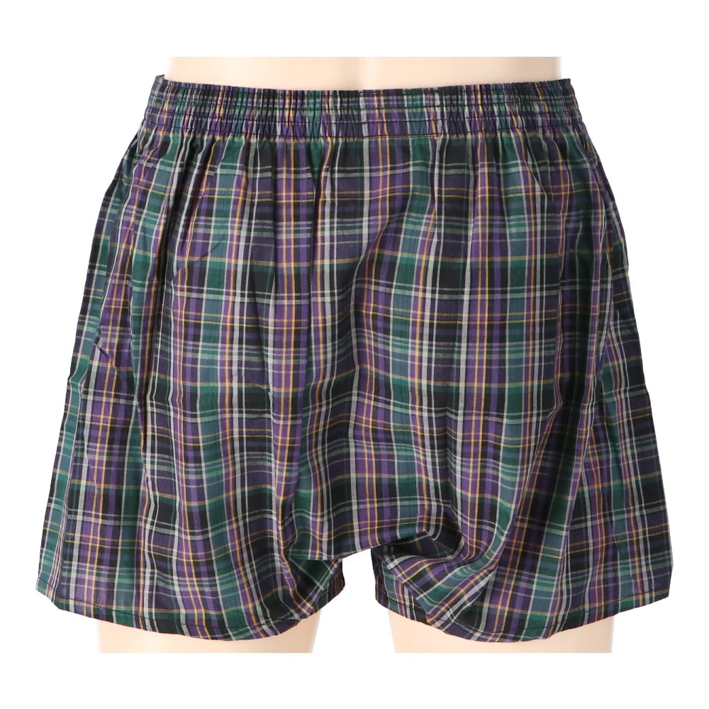 LIFELEX　トランクス　２Ｐ　レッド・パープル系チェック　Ｍ レッド・パープル系チェック　Ｍ