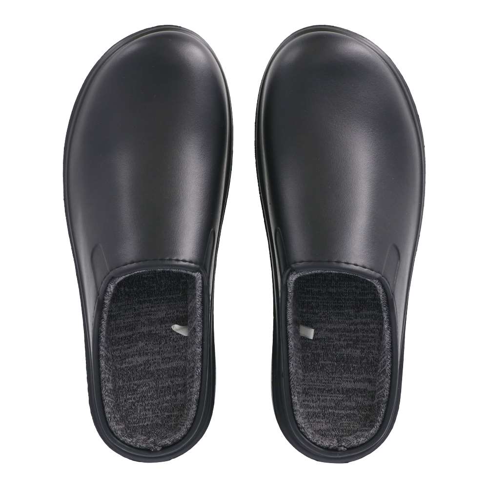 LIFELEX　裏地付きスリッポンサンダル　ブラック　Ｍ（２５．０－２５．５ｃｍ） ブラック M