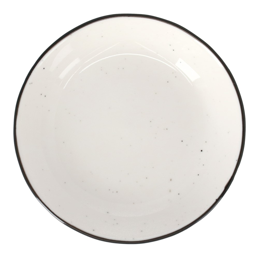 LIFELEX　小皿　１０ｃｍ／ホワイト＆ブラック ホワイト＆ブラック