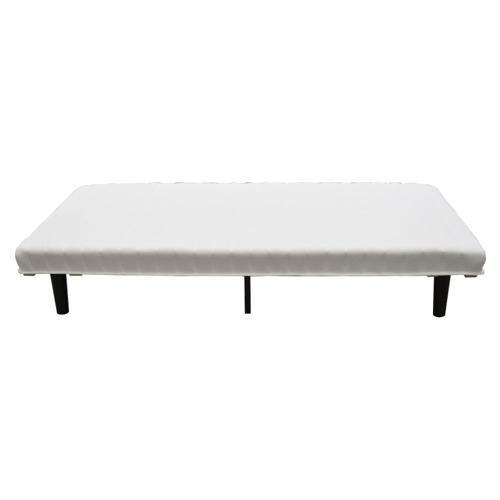 LIFELEX　脚付きボンネルコイル　マットレス　Ｓ９５１９５－３６　ホワイト／ブラック