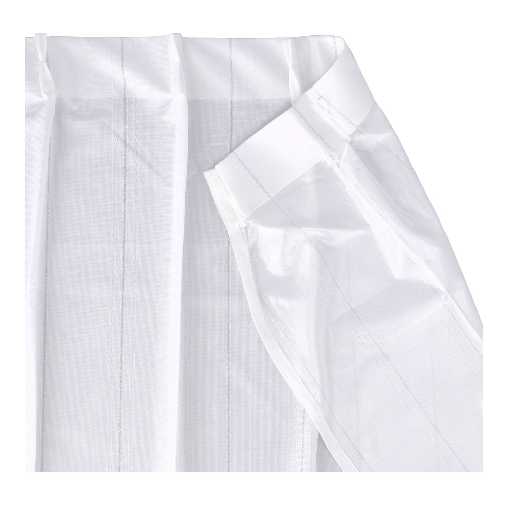 LIFELEX　遮熱・保温レースカーテン　チェーンＳＴ　２枚組　１００×１０８　アイボリー 幅100×丈108ｃｍ