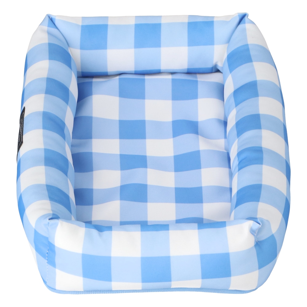 LIFELEX 接触冷感小動物用ベッド ギンガムチェック BL QR12-5975 ブルー 26SS