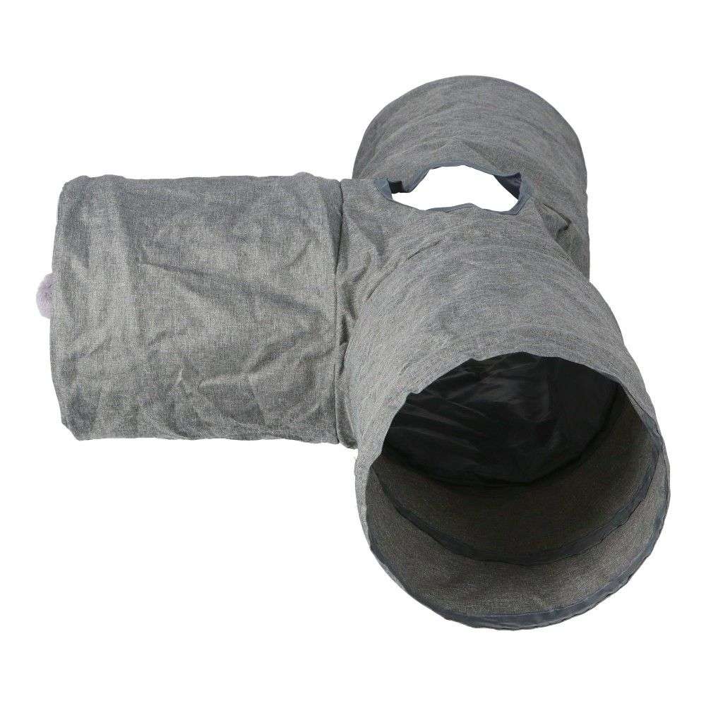 LIFELEX　しゃかしゃかキャットトンネル　Ｔ型　ＳＳ１２－３６５６　グレー