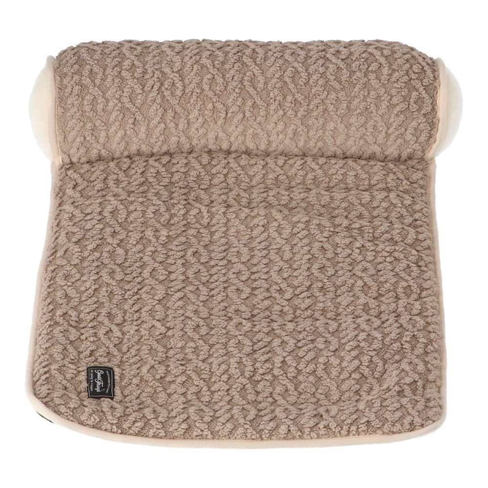 LIFELEX あご乗せマット M ケーブルニット グレージュ QR12-9856 25AW Ｍ　ケーブルニット　グレージュ