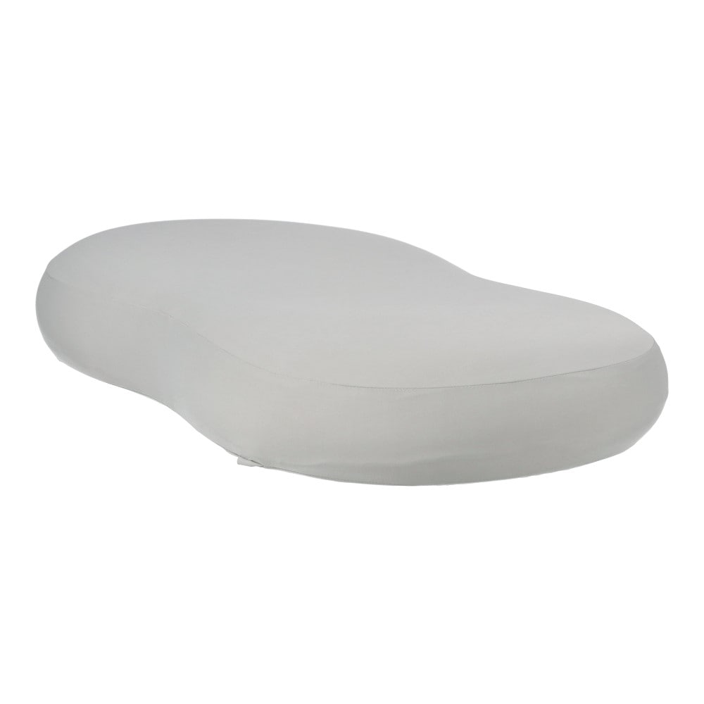 LIFELEX　モッチやわ低反発枕　約４０×７０×８～１０ｃｍ　グレー 約40×70