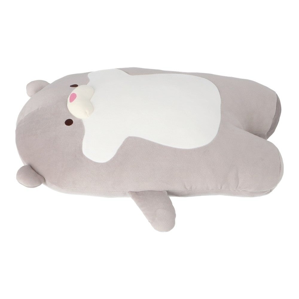 LIFELEX　モチモチアニマルミニクッション　カワウソ　グレー カワウソ・グレー