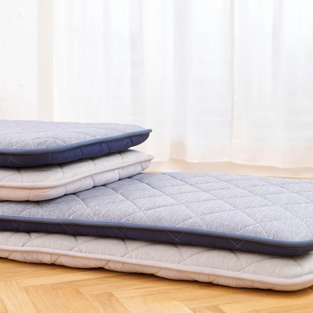 LIFELEX 強冷感3層ロングクッション グレー グレー