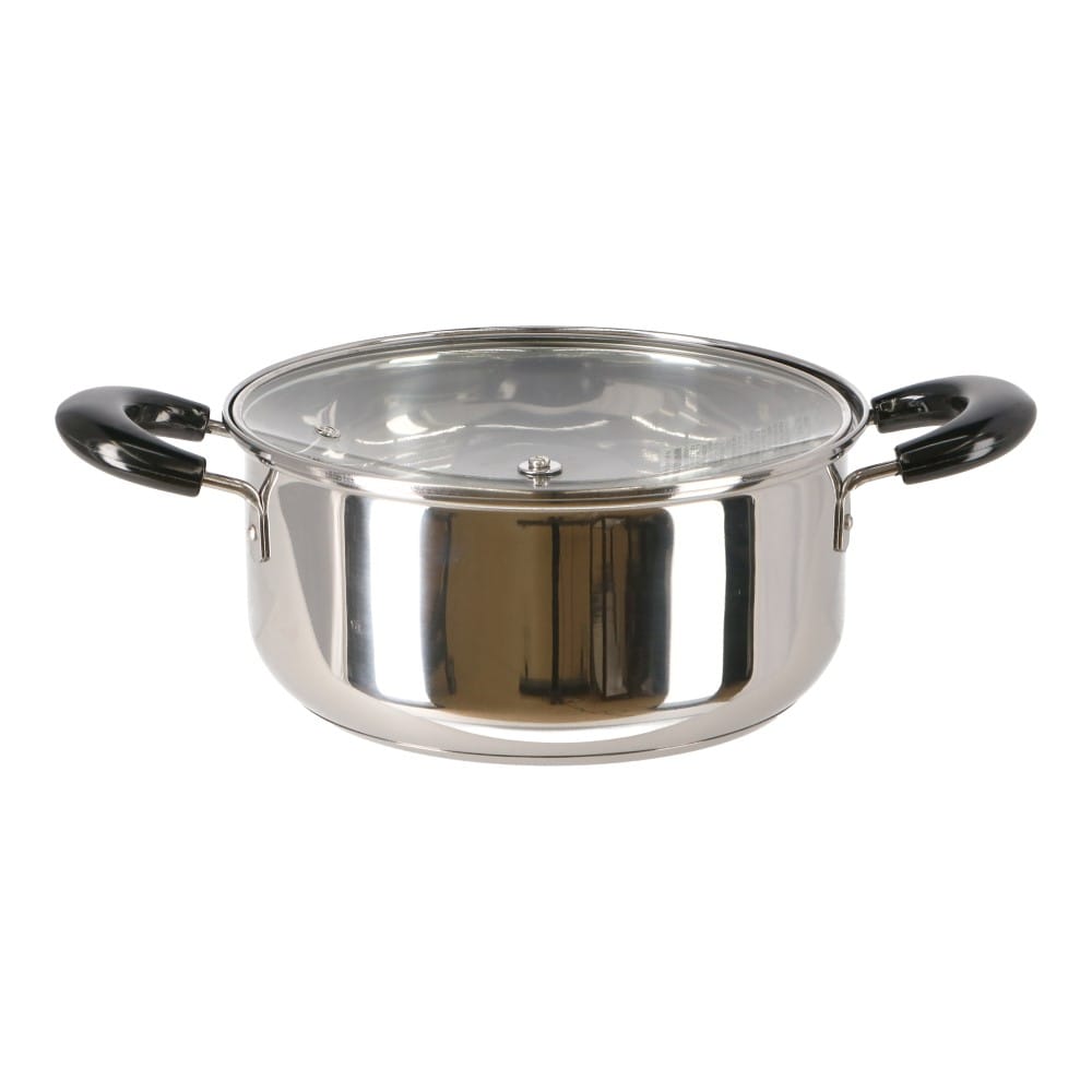 ３層底両手鍋　２２ｃｍ　ＫＨＭ０５－８１４２　ＩＨ２００Ｖ電磁調理器対応　ガスコンロ直火用 ２２ｃｍ