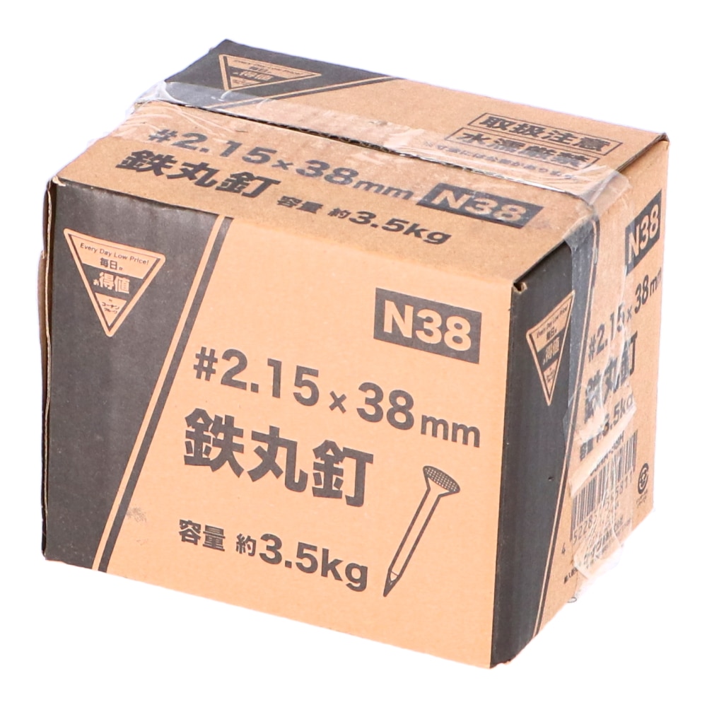 鉄丸釘　３．５ｋｇ　Ｎ３８　０３ＮＡ－３８Ｈ