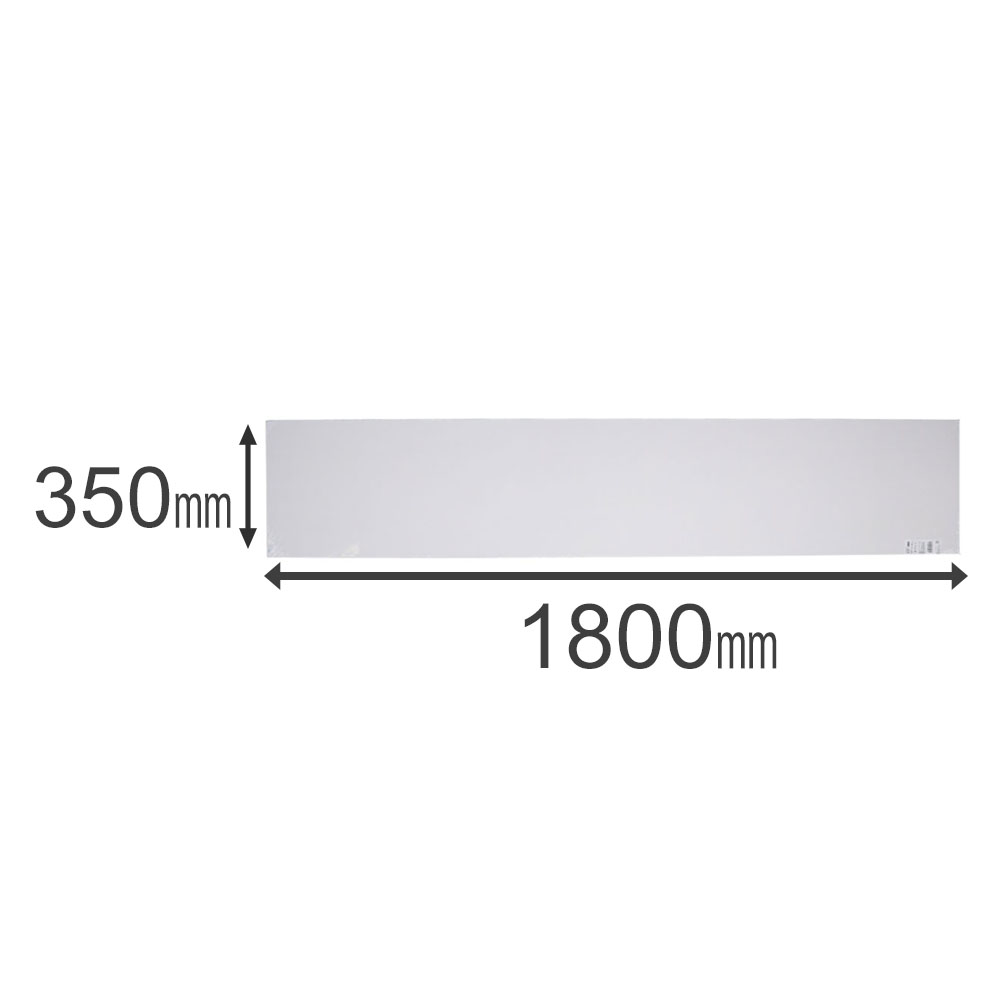 カラー棚板　ホワイト(単色)　約１８００×１６×３５０ｍｍ 1800×350