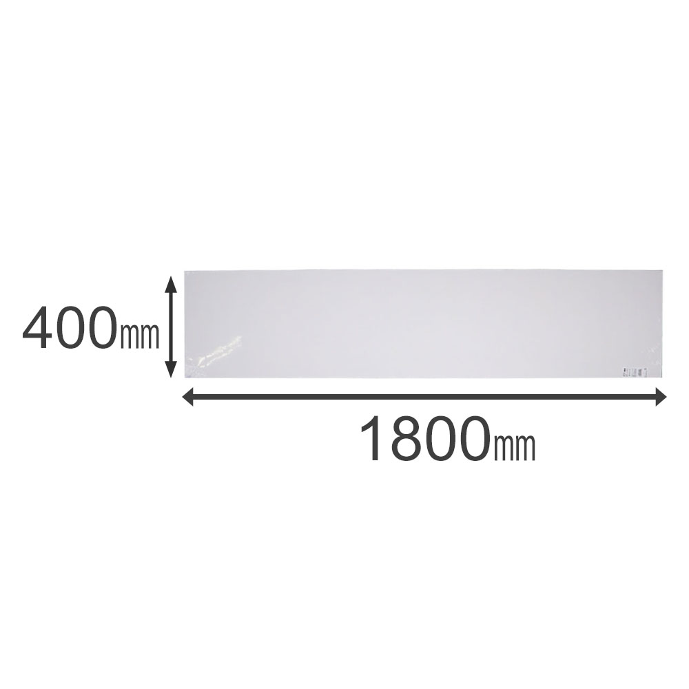 カラー棚板　ホワイト(単色)　約１８００×１６×４００ｍｍ 1800×400