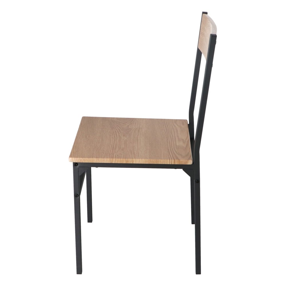 LIFELEX　ダイニングチェア　ＯＡＫ／ＢＫ