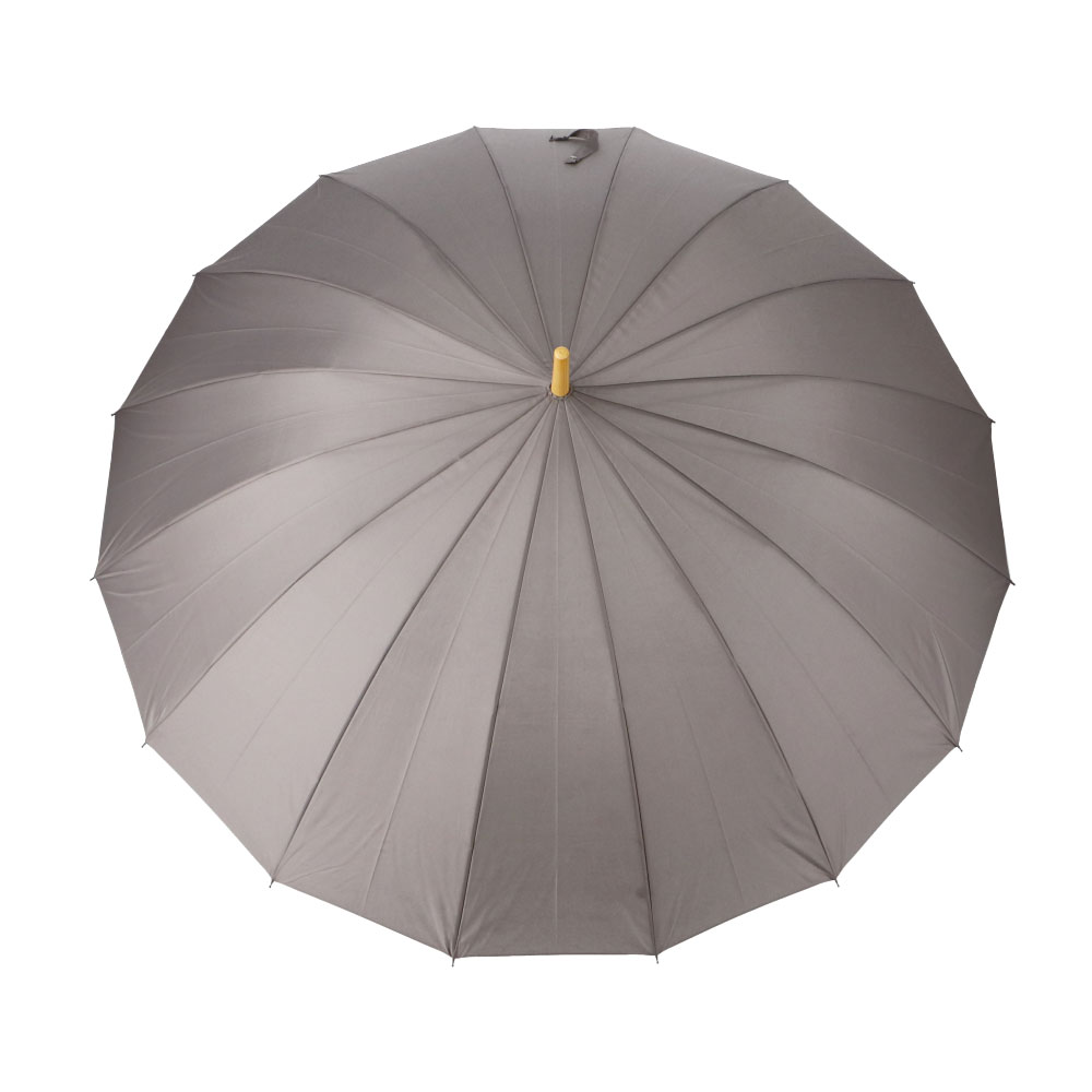 LIFELEX　紳士　１６本骨　風に強い長傘　グレー　６５ｃｍ グレー 65cm