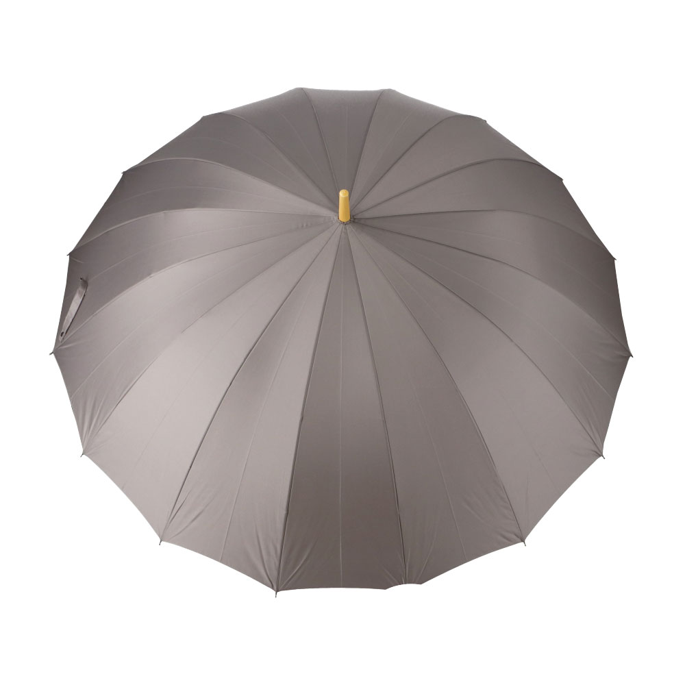 LIFELEX　紳士　１６本骨　風に強い長傘　グレー　７０ｃｍ グレー 70cm