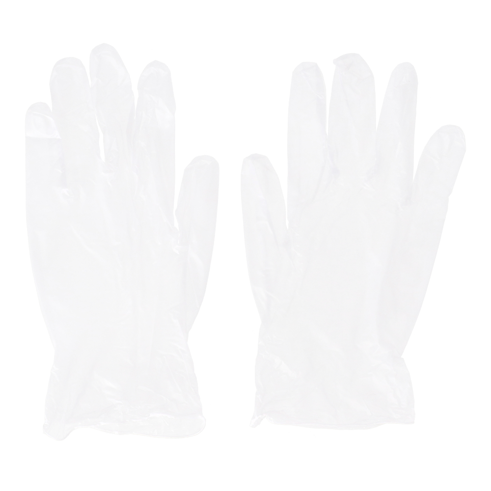 LIFELEX　介護用ビニール手袋Ｌ　１００枚入り　半透明パウダー無し　食品非対応 L