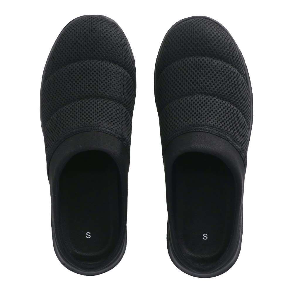 LIFELEX　メッシュサンダル　かかと無し　ブラック　Ｓ S