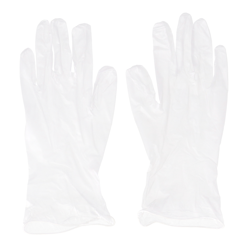 LIFELEX　家庭用ビニール手袋Ｓ　１００枚入り　半透明パウダー無し　食品非対応 S