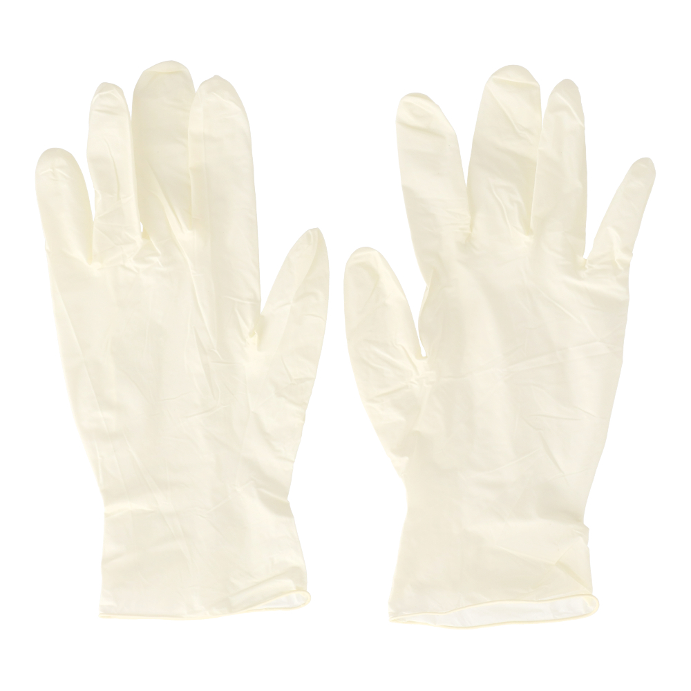 LIFELEX　天然ゴム手袋Ｍ　１００枚入り　ＷＨパウダー無し　食品対応 M