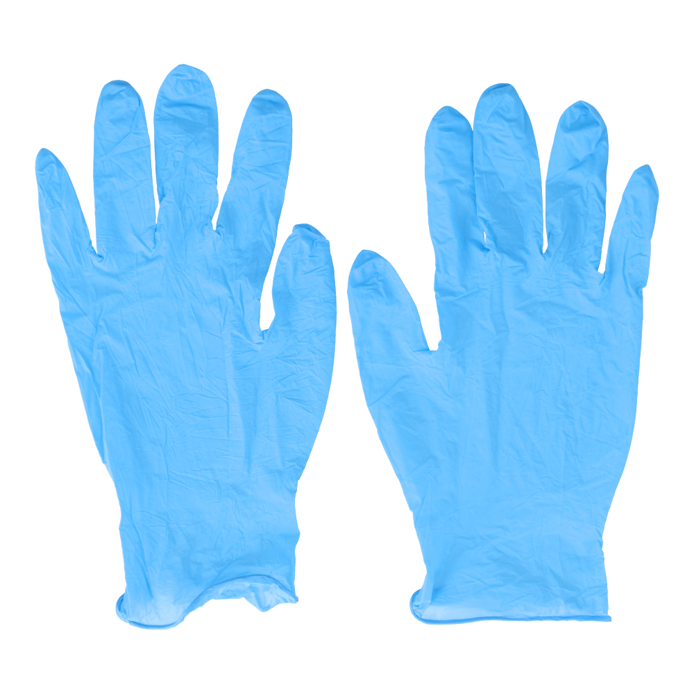 LIFELEX　ニトリル手袋Ｍ　１００枚入りＢＬ　ＢＬ　パウダー無し　食品対応 ブルー M