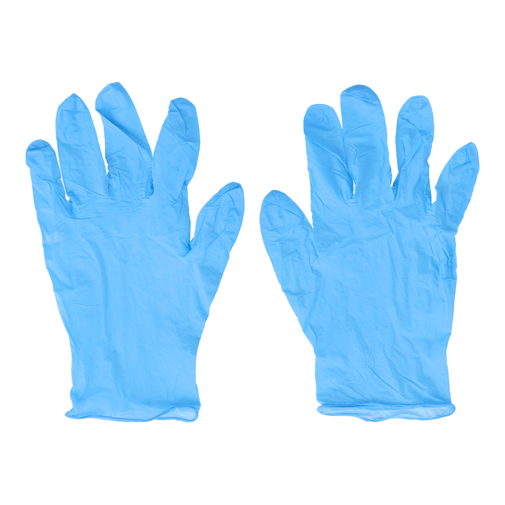 LIFELEX　ニトリル手袋Ｌ　１００枚入りＢＬ　ＢＬ　パウダー無し　食品対応 ブルー L