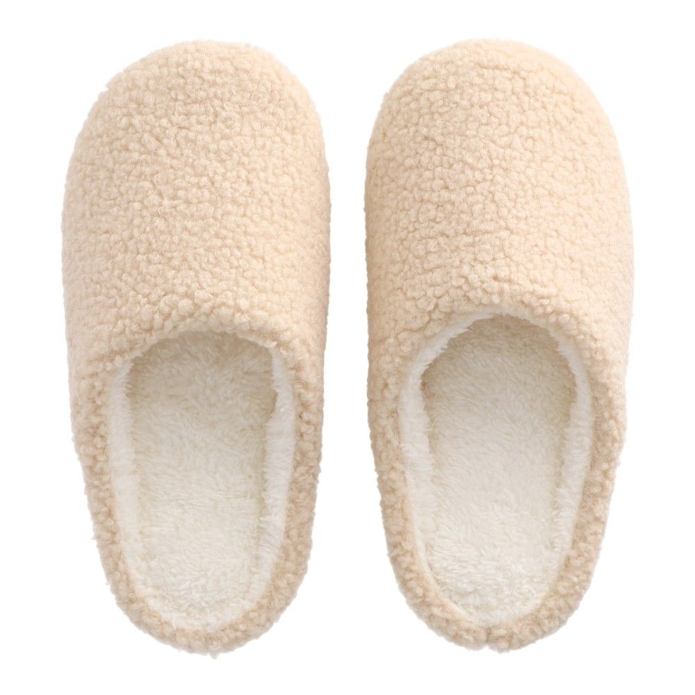 LIFELEX　ルームシューズ　シープボア　ベージュ　Ｍ ベージュ　Ｍ