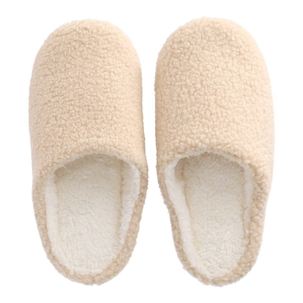 LIFELEX　ルームシューズ　シープボア　ベージュ　Ｌ ベージュ　Ｌ