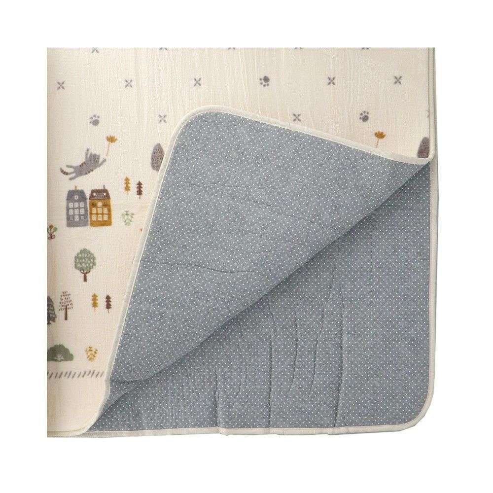 【アウトレット】LIFELEX　吸湿発熱ふっくらラグ　ネコ　８０×１８５ＩＶＯ ネコ　80×１85