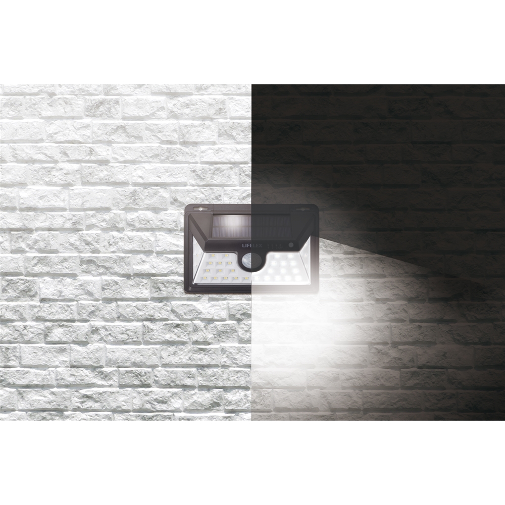 LIFELEX マグネットで取り付けられるソーラーウォールライト ワイド ブラック ＫＳＷＬ１０－０５０５(ブラック):  家電・照明|ホームセンターコーナンの通販サイト