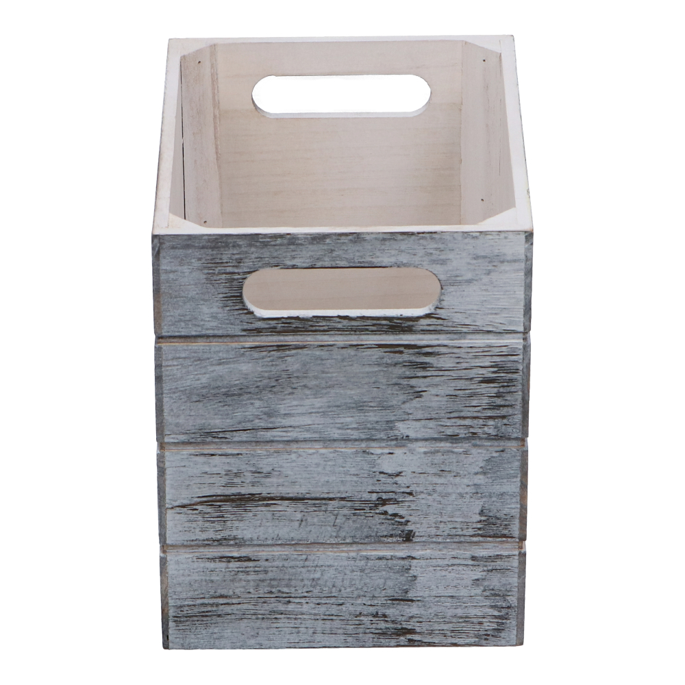LIFELEX 取手付き木製ボックス　Ｌ　ホワイト ホワイト