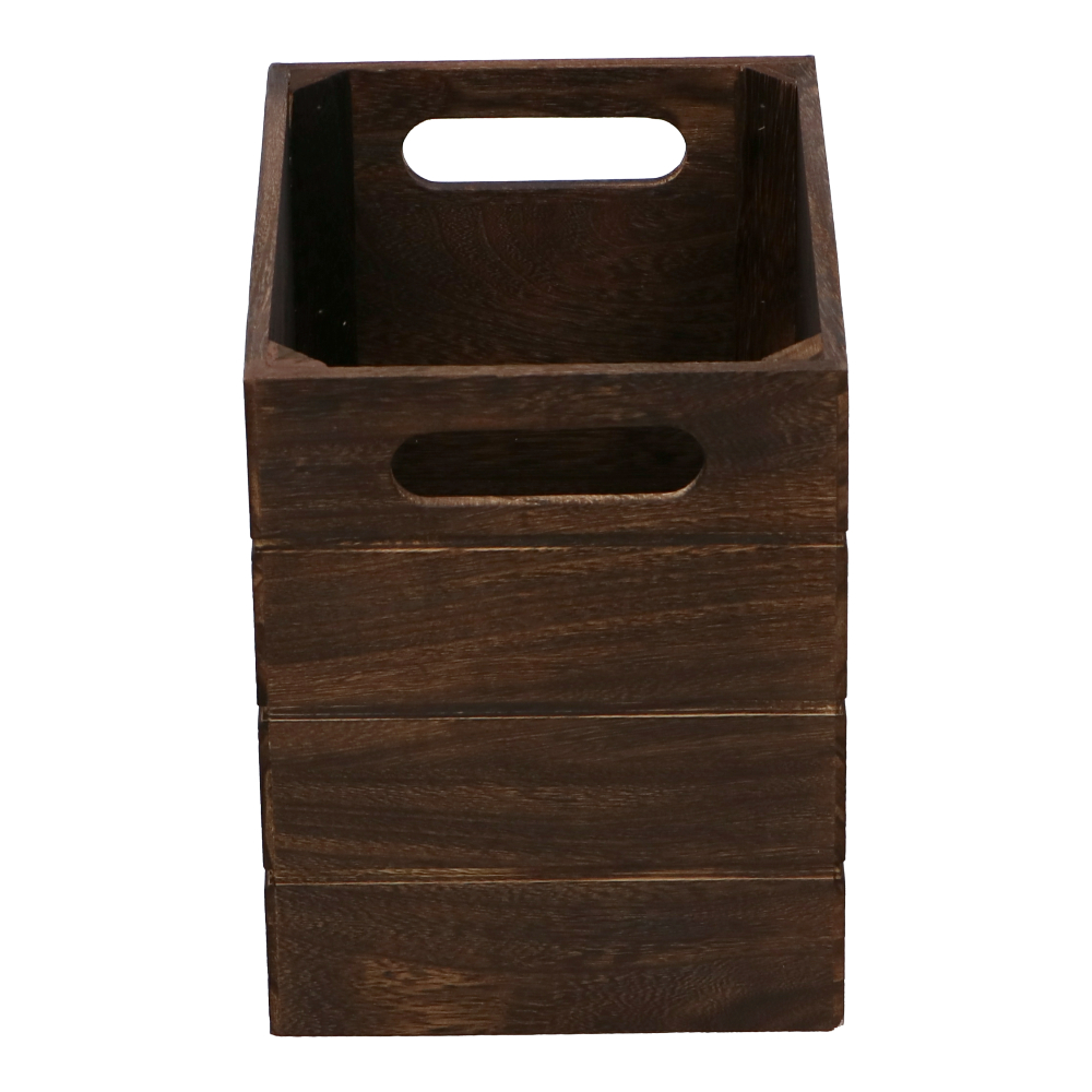LIFELEX 取手付き木製ボックス　Ｌ　ブラウン ブラウン