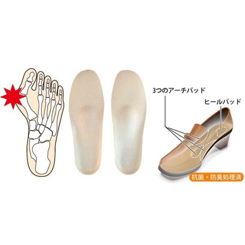 インソールプロ(靴用中敷き) 外反母趾対策 レディス・女性用 M(23～23.5cm)