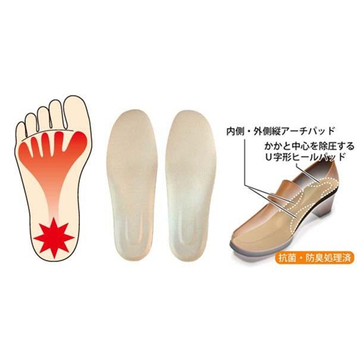 インソールプロ(靴用中敷き) 足底筋膜炎対策 レディス・女性用 L(24～25cm)