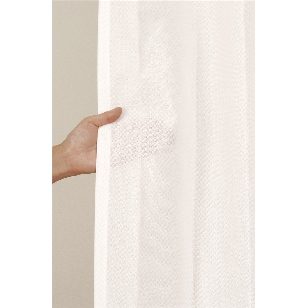 幅100×丈188cm メタリナ ホワイト ミラーレースカーテン 2枚組 ユニベール - www.alvenius.ind.br