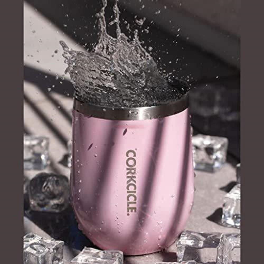 METALLIC　STEMLESS　Gunmetal　12oz　ローズクォーツ 12oz　ローズクォーツ