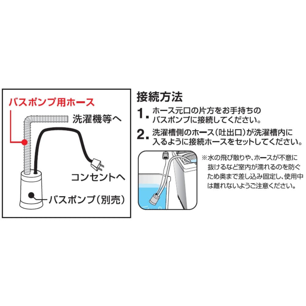 SANEI バスポンプ専用ホース4MKNBHA-4 4m