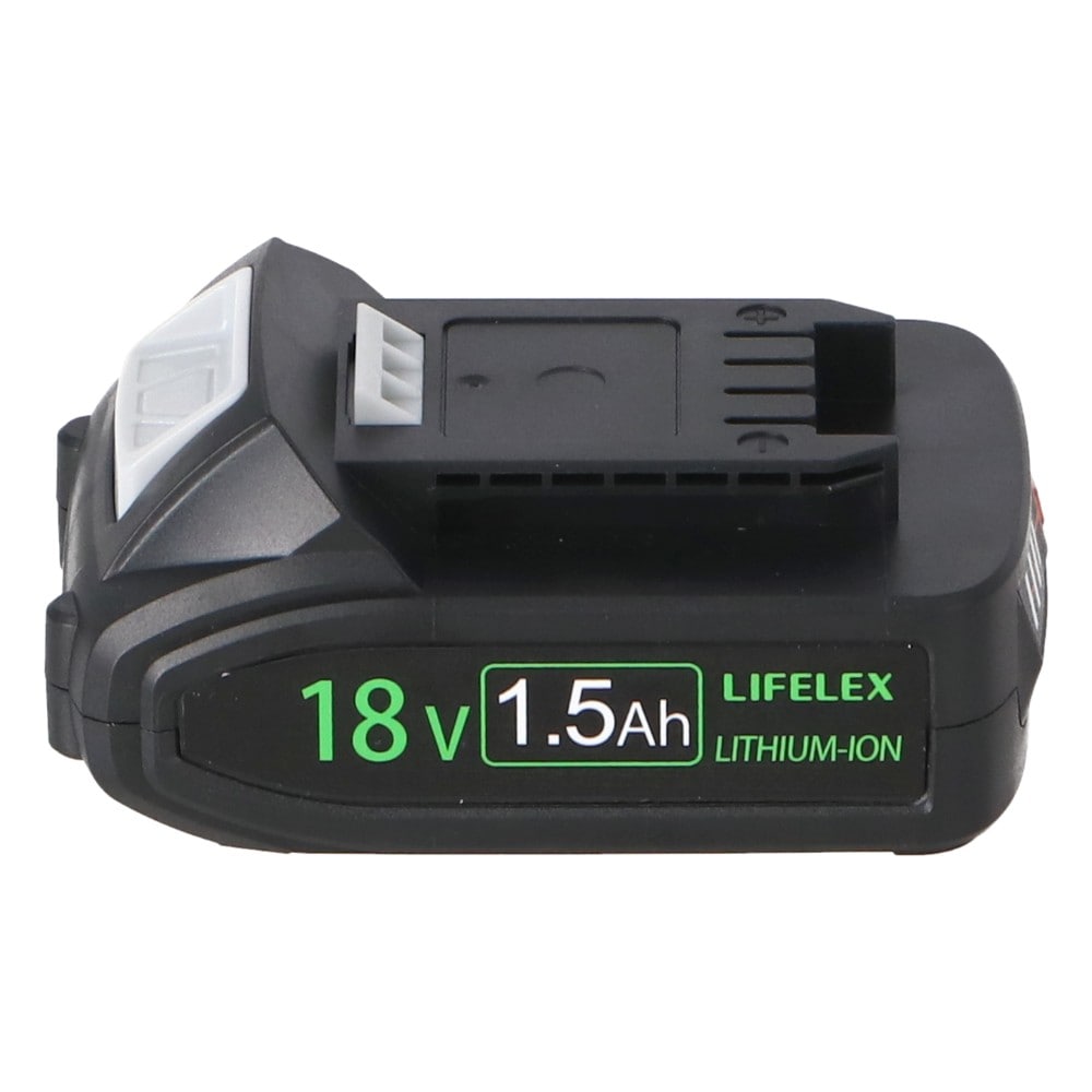 LIFELEX　１８Ｖ　１．５Ａｈ　バッテリー　ＫＭＢＰ－１８１５（残量計付）　ブラック 1.5Ah