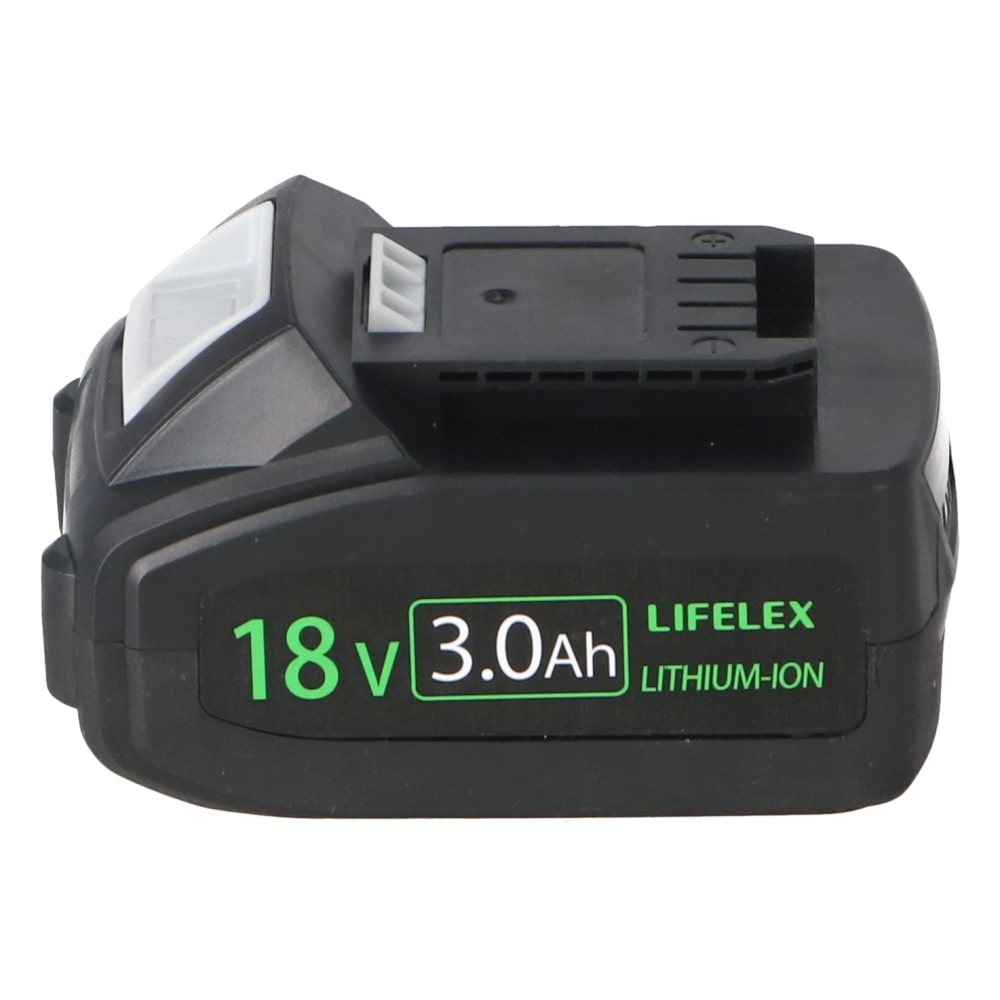 LIFELEX　１８Ｖ　３．０Ａｈ　バッテリー　ＫＭＢＰ－１８３０（残量計付）　ブラック 3.0Ah