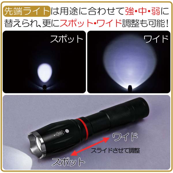 LED懐中電灯　ブライトシックス　0390005