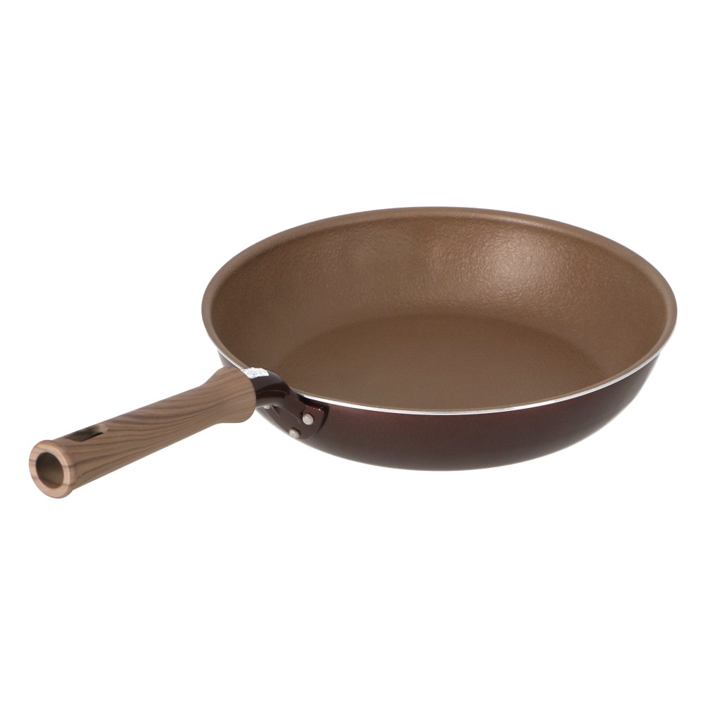 LIFELEX　３０００ｔプレスで圧縮した直火フライパン２８ｃｍ　ＧＦＭＰー２８　ダークピンク 28cm