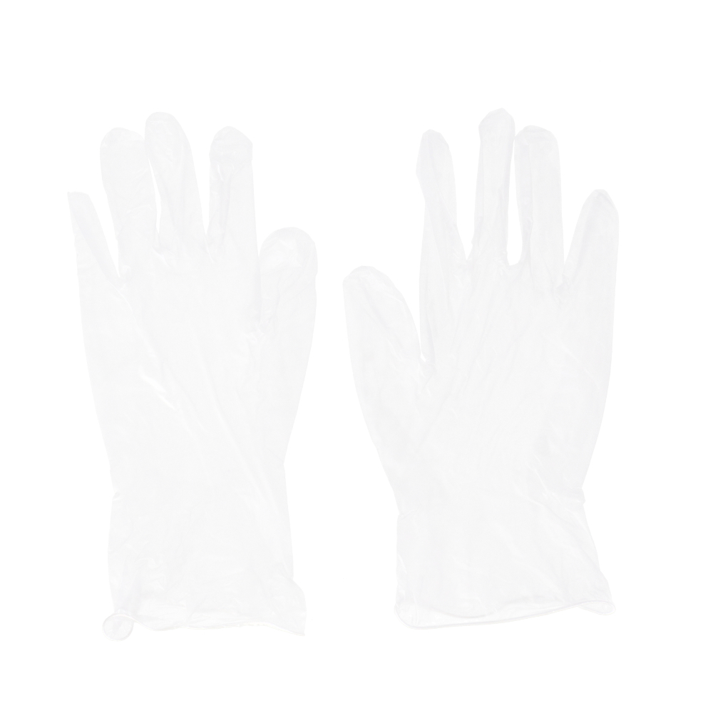 LIFELEX　介護用ビニール手袋Ｍ　１００枚入り　半透明パウダー無し　食品非対応 M