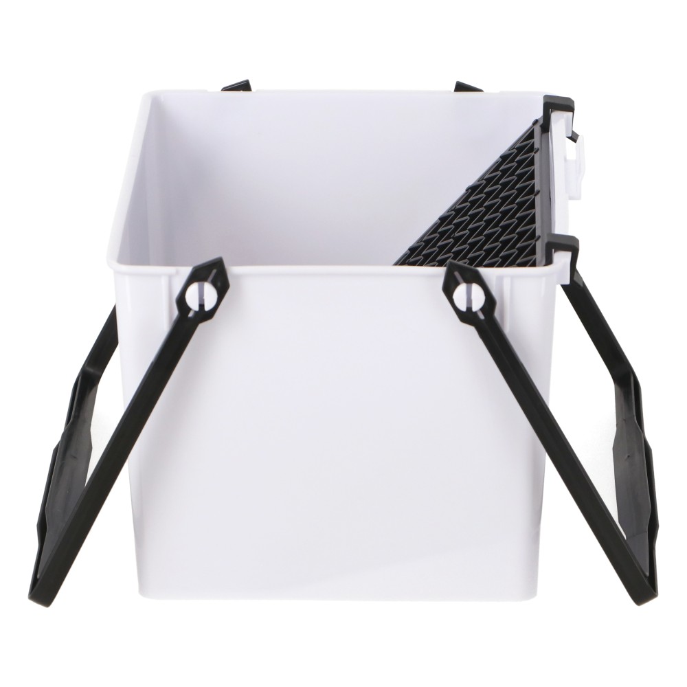 PROACT　Ｓ型バケット　ネット付き　ホワイト・ブラック Ｓ型バケット　ネット付き