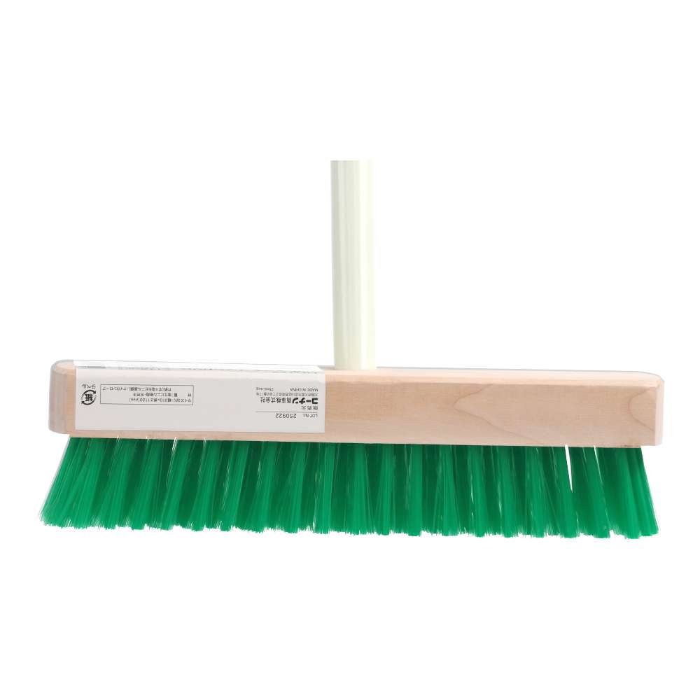 LIFELEX　幅広デッキブラシＰＶＣ　竹柄　ＳＨ２１－５１９７　グリーン